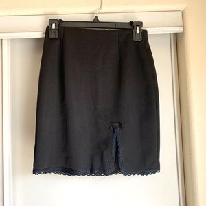 Sexy mini skirt with split front